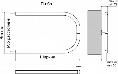 П-обр БШ 320х500 Полотенцесушитель  TERMINUS Стерлитамак - фото 3