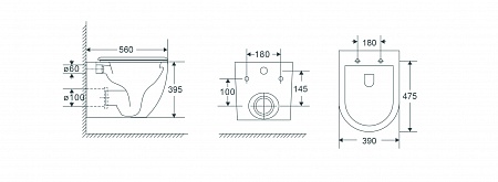 Подвесной унитаз безободковый Terminus Енисей Монолит 560х390 белый Стерлитамак - фото 8 Подвесной унитаз безободковый Terminus Енисей Монолит 560х390 белый Стерлитамак - фото 8