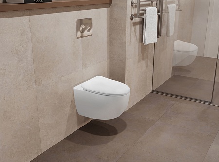 Подвесной унитаз безободковый Terminus Енисей Монолит 560х390 белый Стерлитамак - фото 1 Подвесной унитаз безободковый Terminus Енисей Монолит 560х390 белый Стерлитамак - фото 1