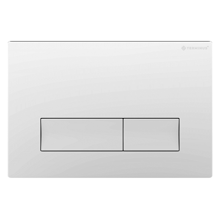Клавиша смыва для инсталляции Terminus Classic кнопка прямоугольник цвет белый Стерлитамак - фото 1